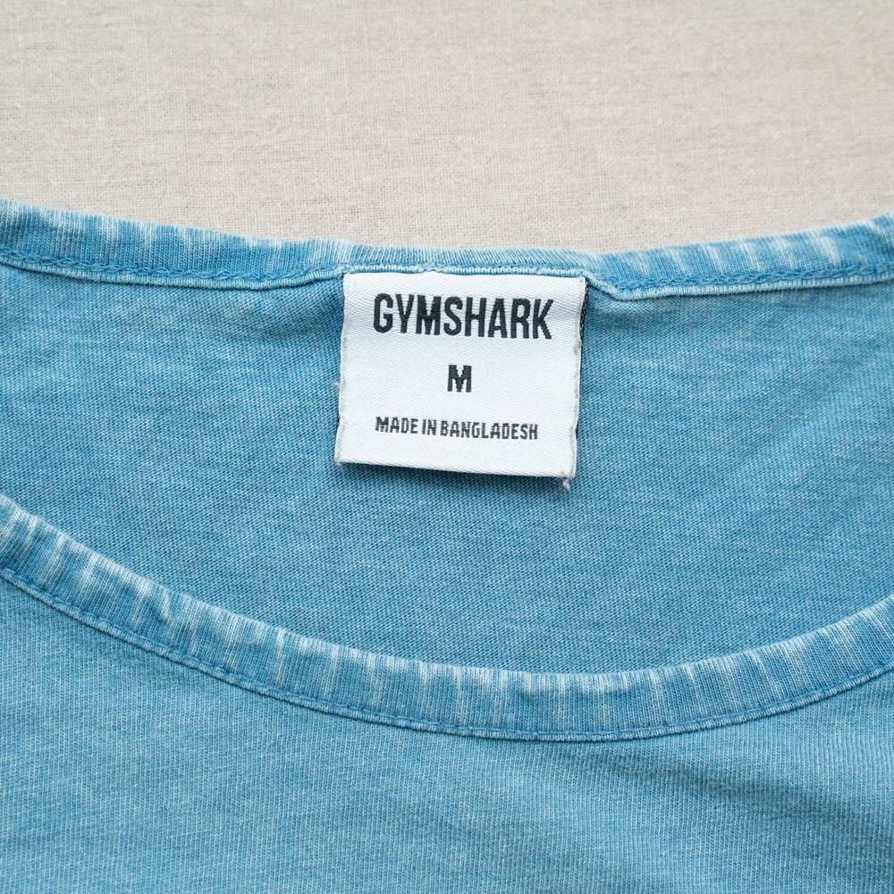 Gymshark Lifting Club Women Crop Top Gym Active Wear T Shirt Shark Legacy Washed - Picture 4 of 6